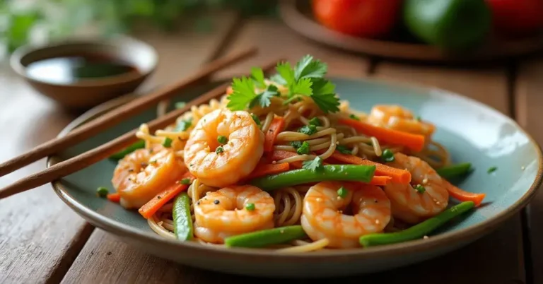 shrimp and noodles recipe