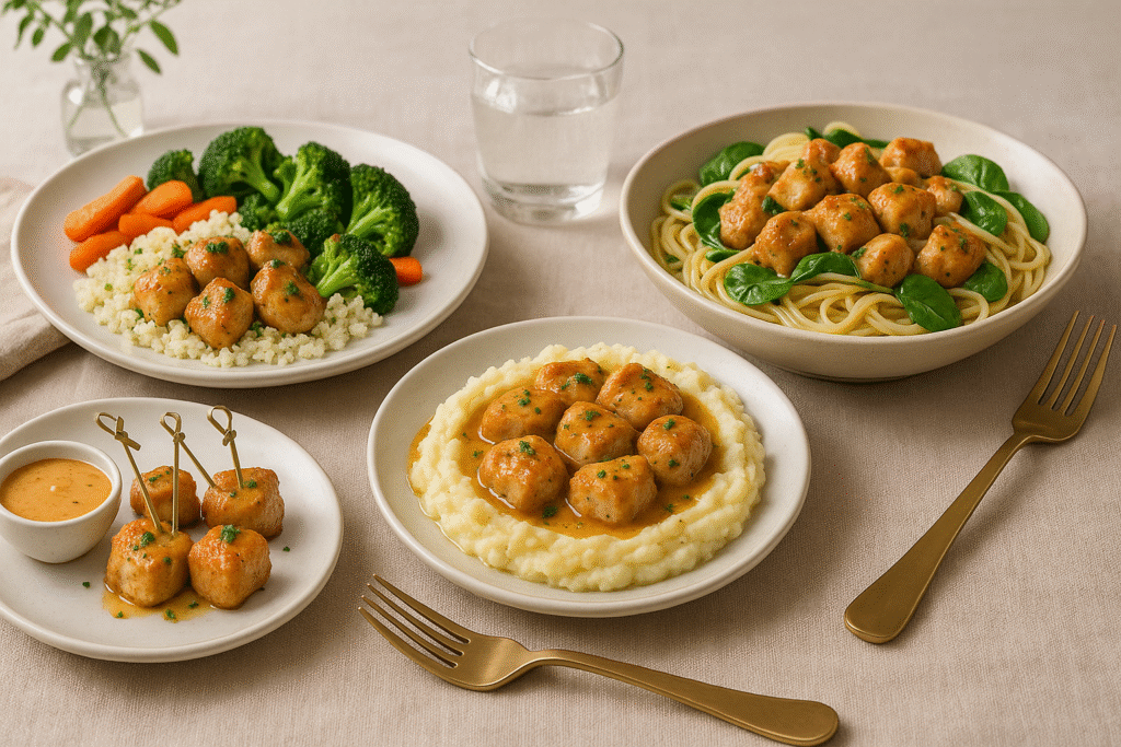 Serving Suggestions for Ingredients You’ll Need for Garlic Butter Chicken Bites