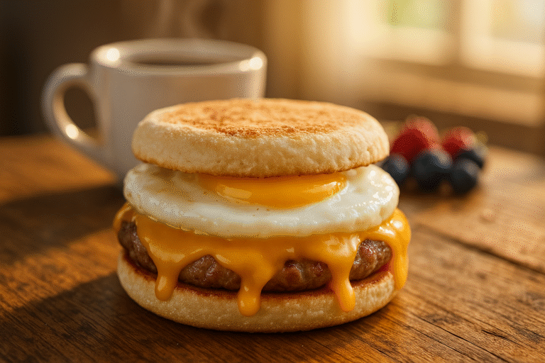 Sausage Egg and Cheese Breakfast