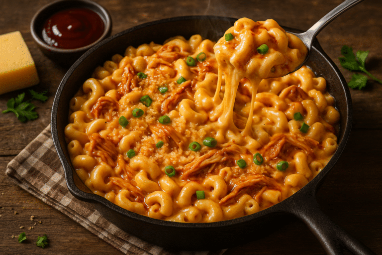 BBQ Chicken Mac and Cheese