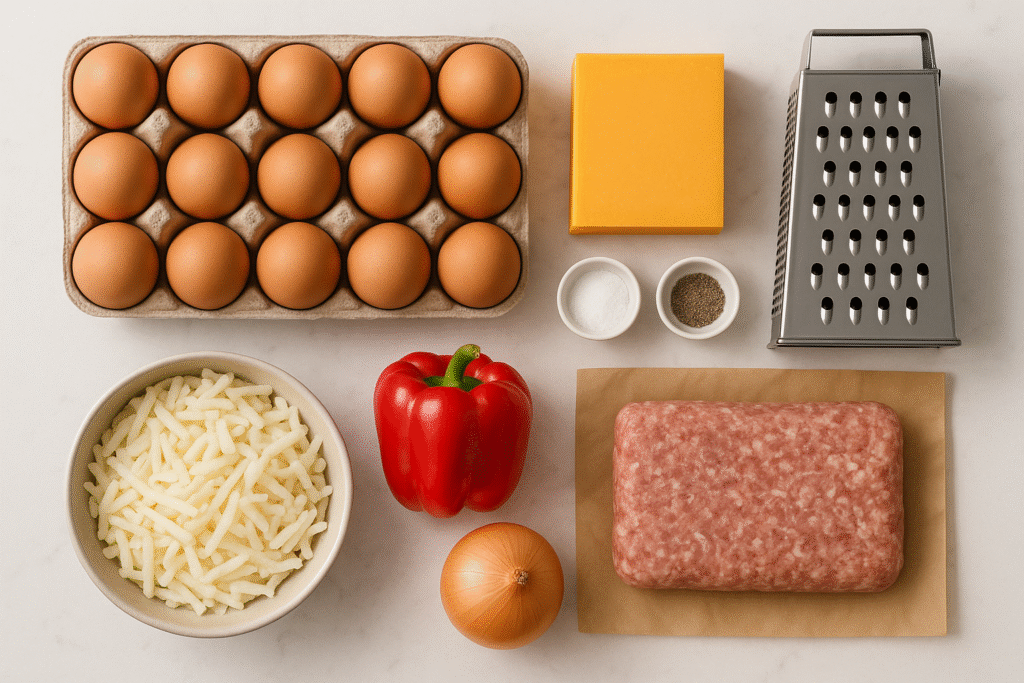 Ingredients You’ll Need Cheesy Egg Bake