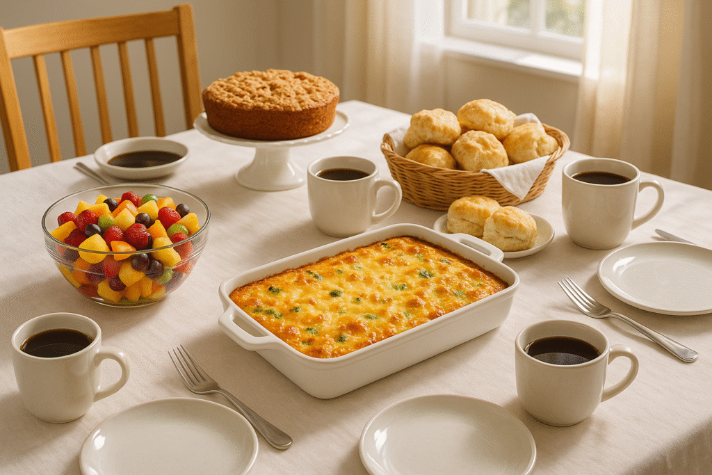 Serving Suggestions Cheesy Egg Bake