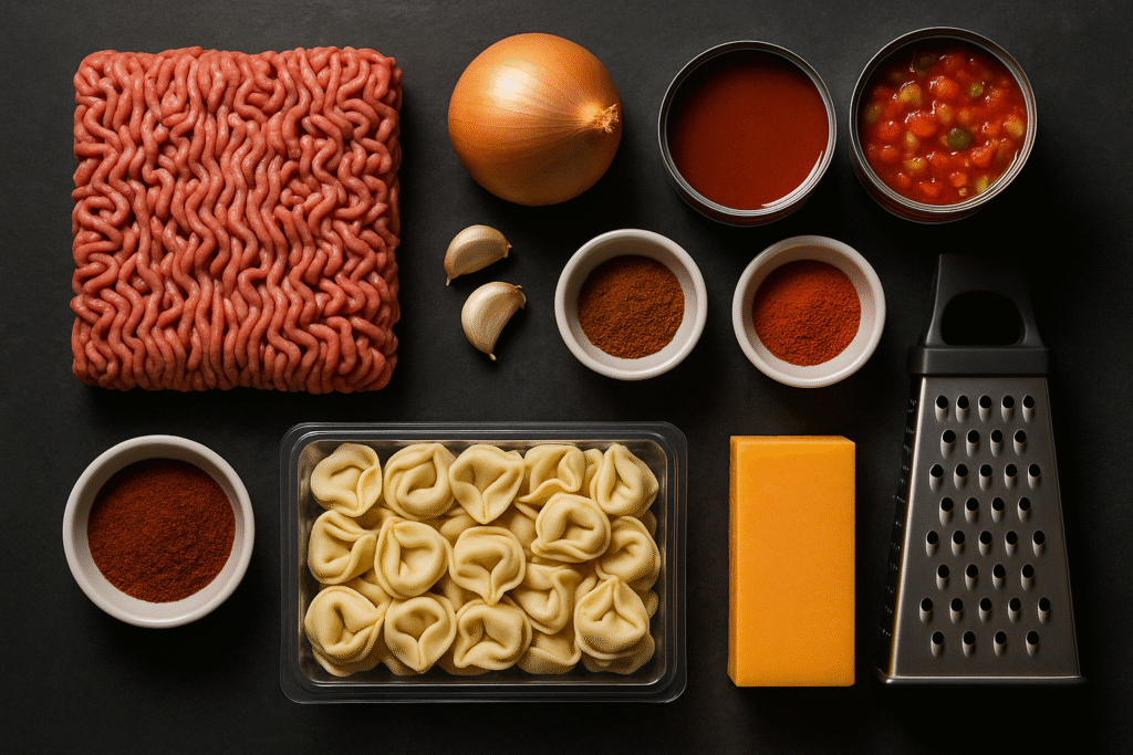 Ingredients You’ll Need Cheesy Beef Enchiladas Tortellini